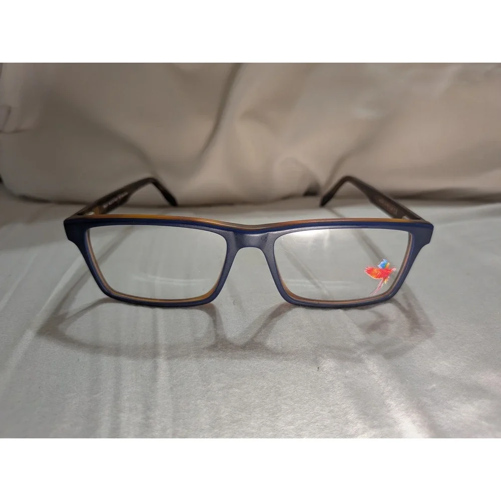 Maui Jim Eyeglasses MJO 2117-08SP Blue/ Brown Square Frame Italy 54[]17 145